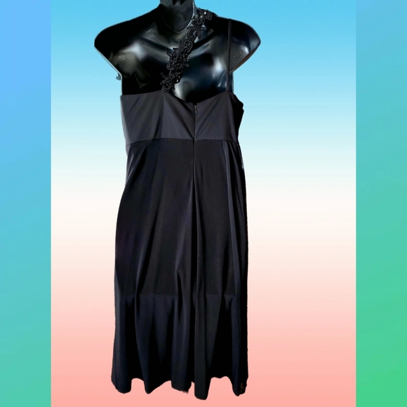 DRESS BARN COLLECTION BLACK ONE STRAP EVENING DRESS SIZE 10 BNWT - Picture 4 of 8